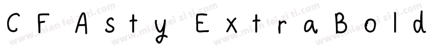 CF Asty ExtraBold字体转换